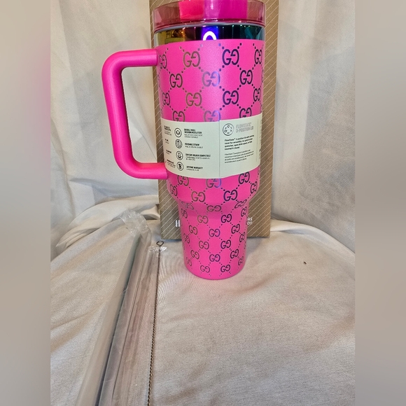 Stanley Pink 40oz Tumbler Laser Engraved - Picture 3 of 8
